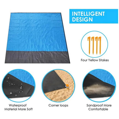 Waterproof Pocket Beach Blanket Mat