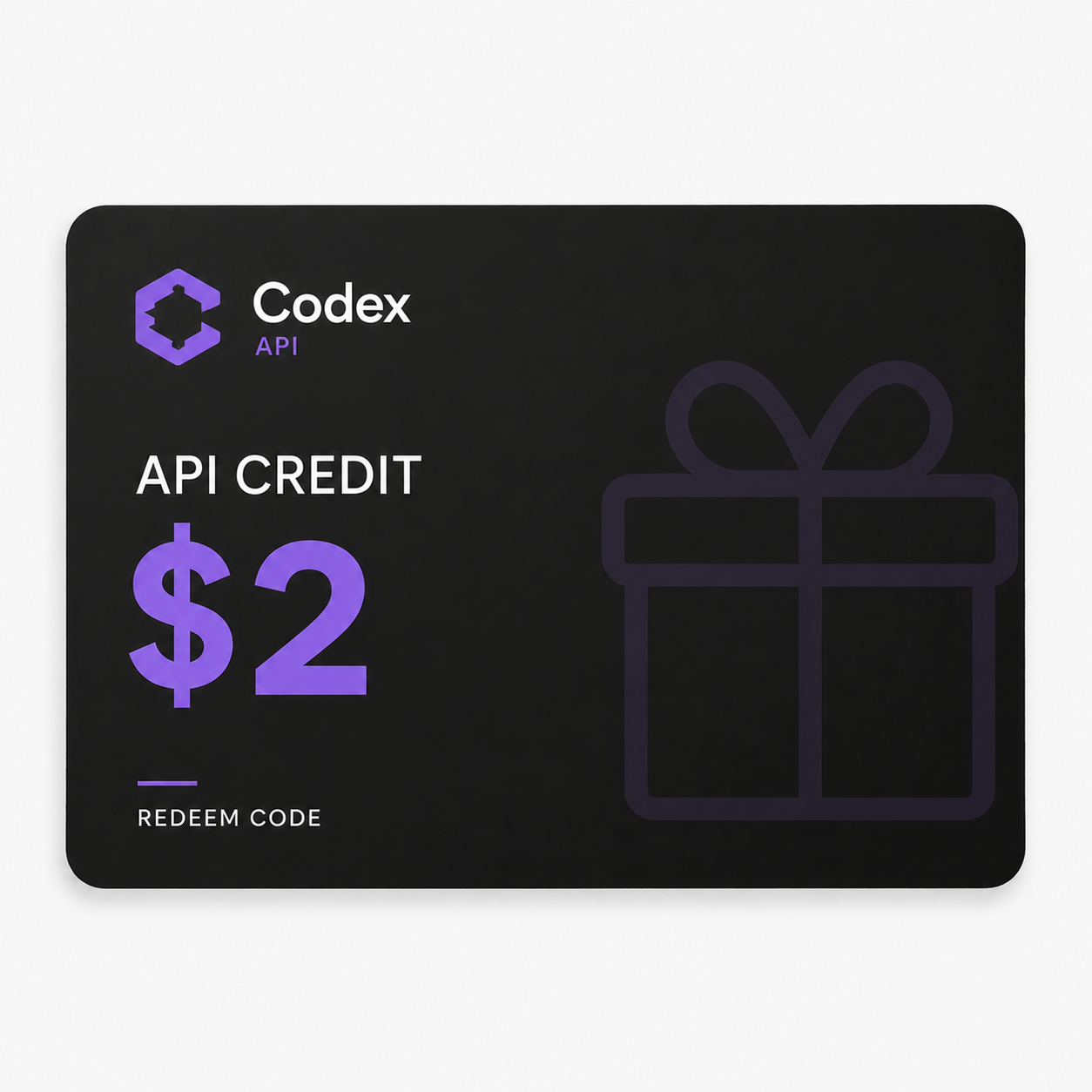 Codex API Credit – $2 Redeem Code